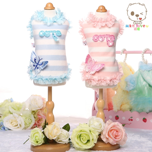 蝴蝶結小可愛寵物泰迪狗狗犬貓咪衣服裝秋冬款背心公主風